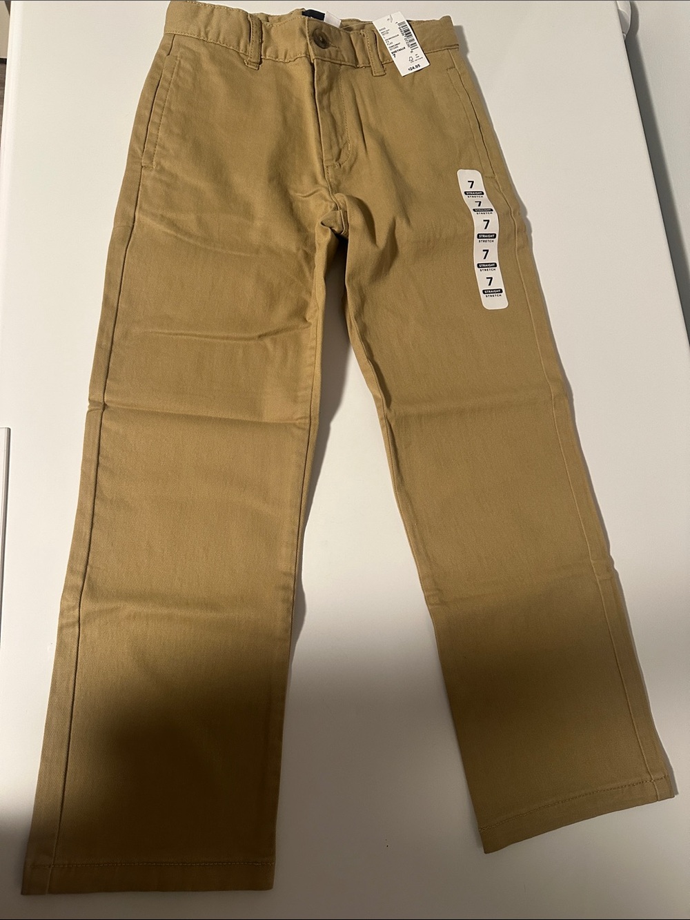 The Children's Place Boys' Khaki/ NavyStraight-Leg Pants - Tan 4 pairs